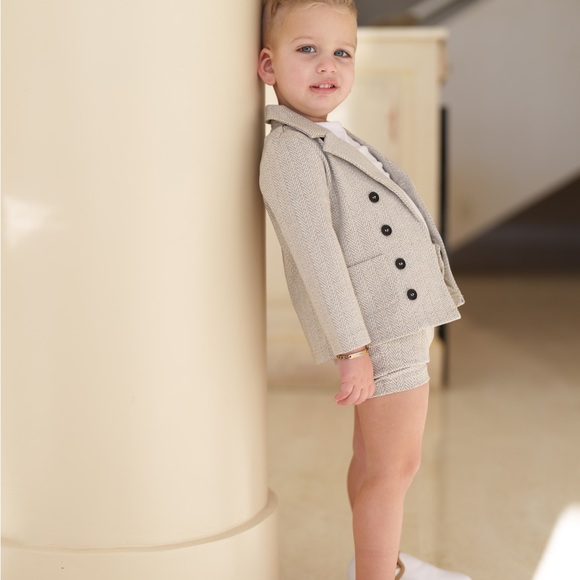 Space Grey Chevron Jacket - Picture 3 of 3